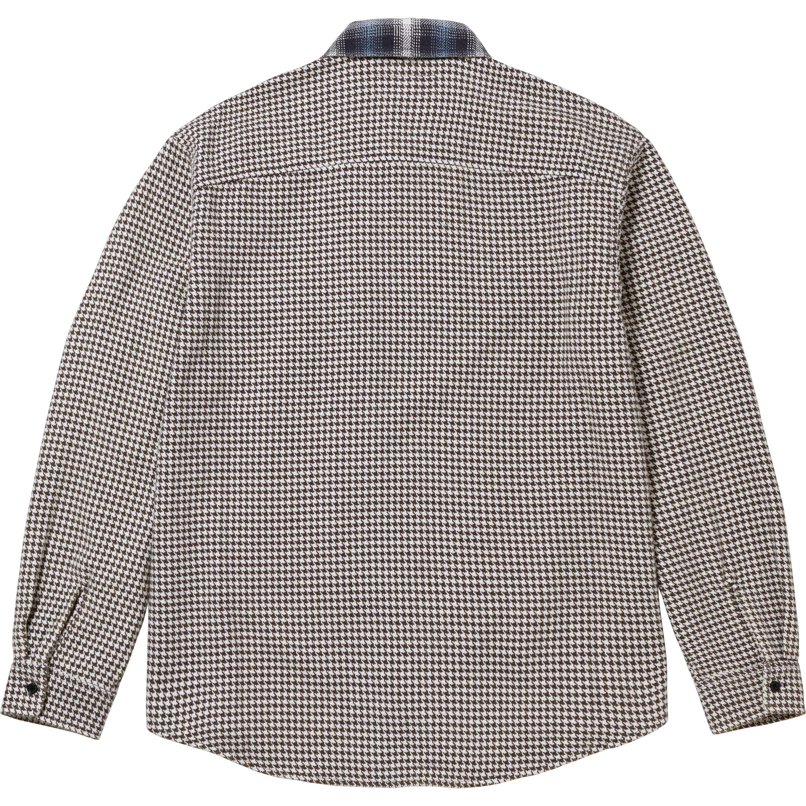 Houndstooth Plaid Flannel Shirt view 16
